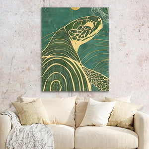 Beach Turtle - Luxury Wall Art