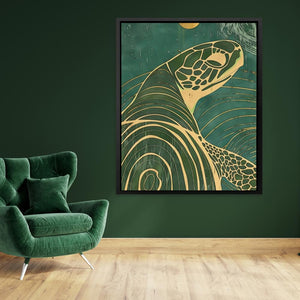 Beach Turtle - Luxury Wall Art