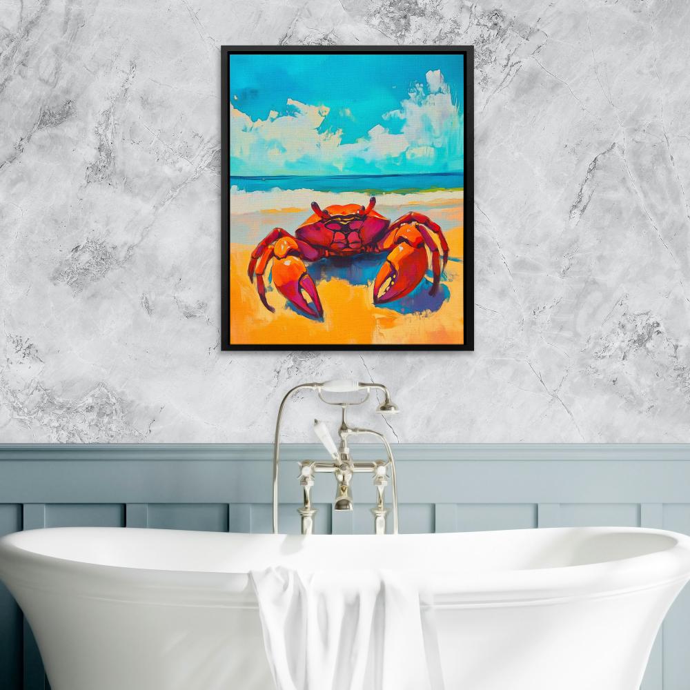 Beachside Red Crab - Luxury Wall Art