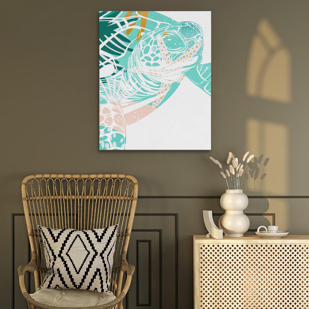 Beachside Turtle Print - Luxury Wall Art