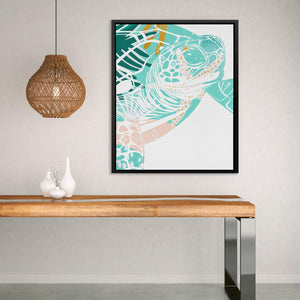 Beachside Turtle Print - Luxury Wall Art