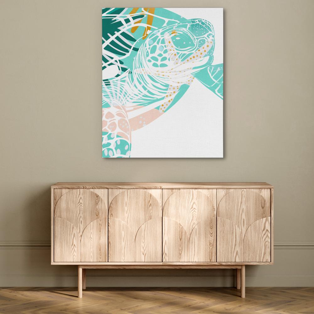 Beachside Turtle Print - Luxury Wall Art