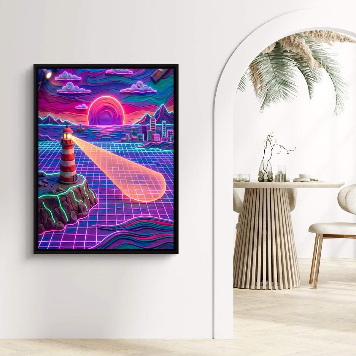 Beacon Across Grid - Luxury Wall Art