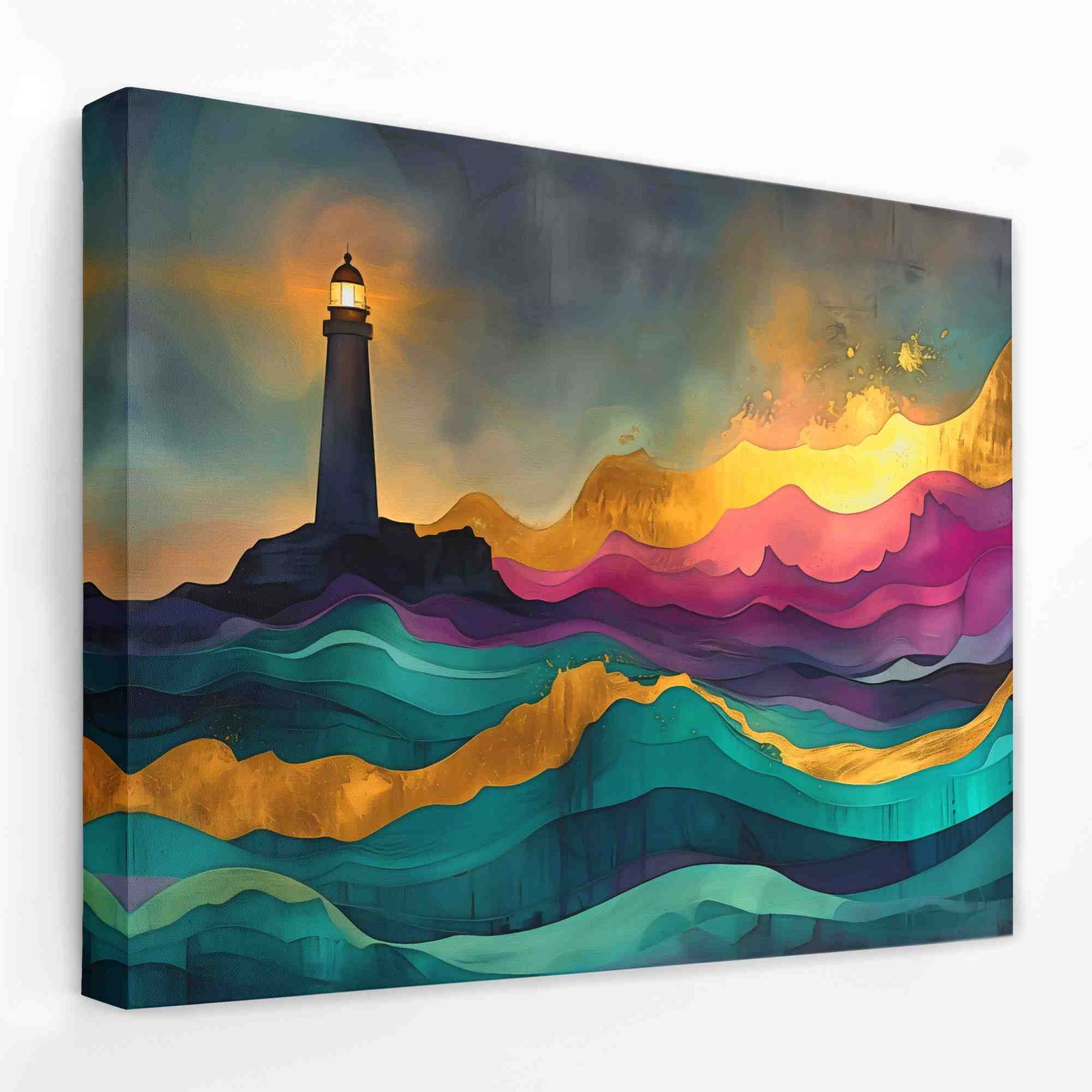 Beacon of Hope - Beach Canvas Wall Art