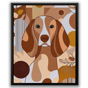 Beagle in Abstract Shapes - Luxury Wall Art