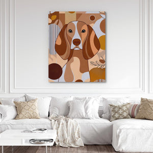 Beagle in Abstract Shapes - Luxury Wall Art