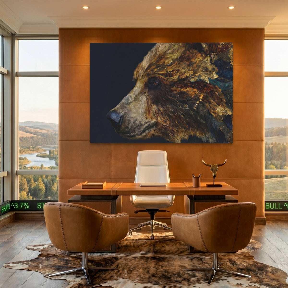 Bear Amber Bronze — Bear Amber Bronze Bullish Ranch Land 102