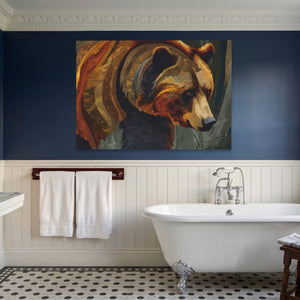 Bear Amber Expressionist - Luxury Wall Art