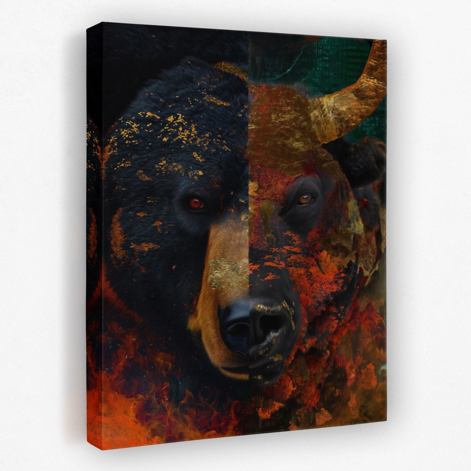 Bear and Bull - Luxury Wall Art