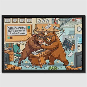 Bear Bull Office Grapple — Bear Bull Office Grapple Close Up Landscape 37