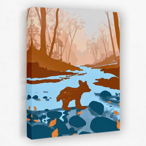 Bear Cub Exploring - Luxury Wall Art