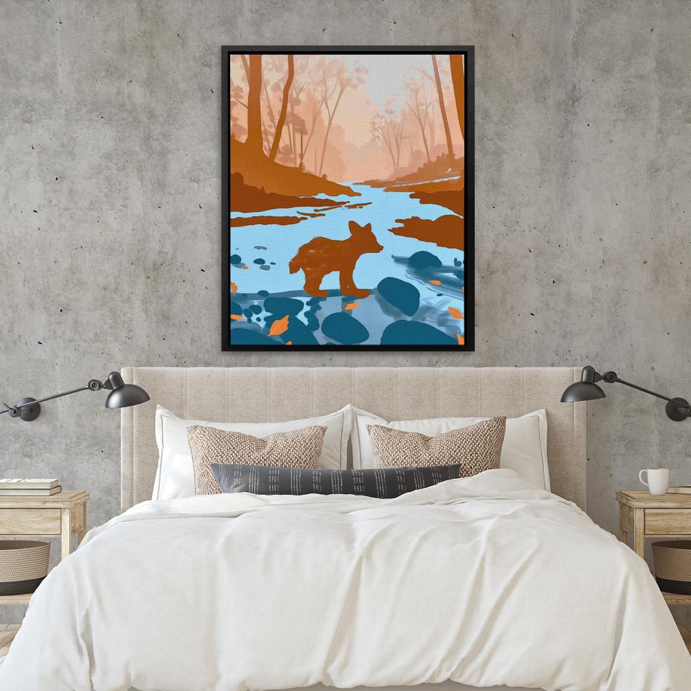 Bear Cub Exploring - Luxury Wall Art