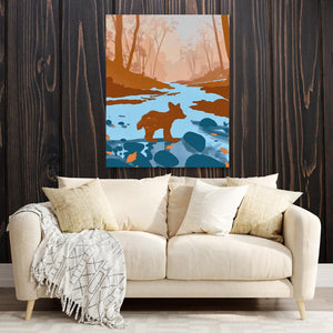 Bear Cub Exploring - Luxury Wall Art