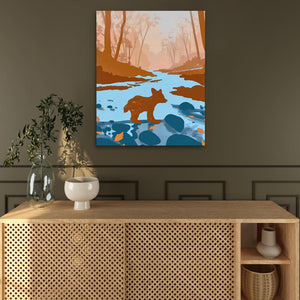 Bear Cub Exploring - Luxury Wall Art