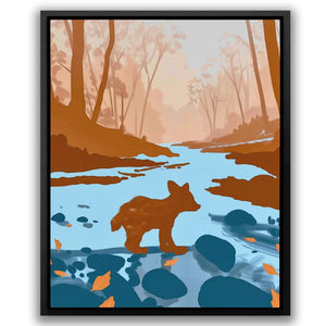 Bear Cub Exploring - Luxury Wall Art