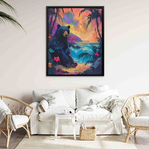 Bear in Paradise - Luxury Wall Art