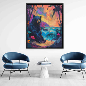 Bear in Paradise - Luxury Wall Art