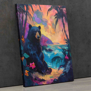 Bear in Paradise - Luxury Wall Art