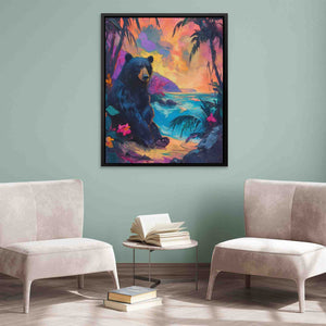 Bear in Paradise - Luxury Wall Art