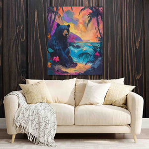 Bear in Paradise - Luxury Wall Art