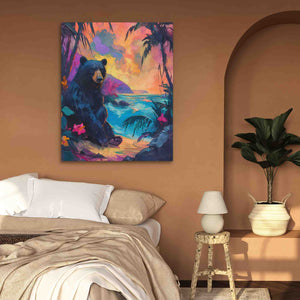 Bear in Paradise - Luxury Wall Art