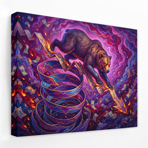 Bear Market Inferno — Bear Market Inferno Landscape   Side View   Mirror Wrap 97