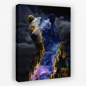 Bear Nebula Burst - Luxury Wall Art