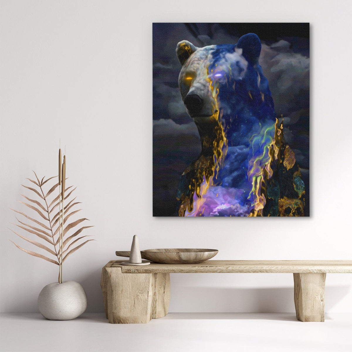 Bear Nebula Burst - Luxury Wall Art
