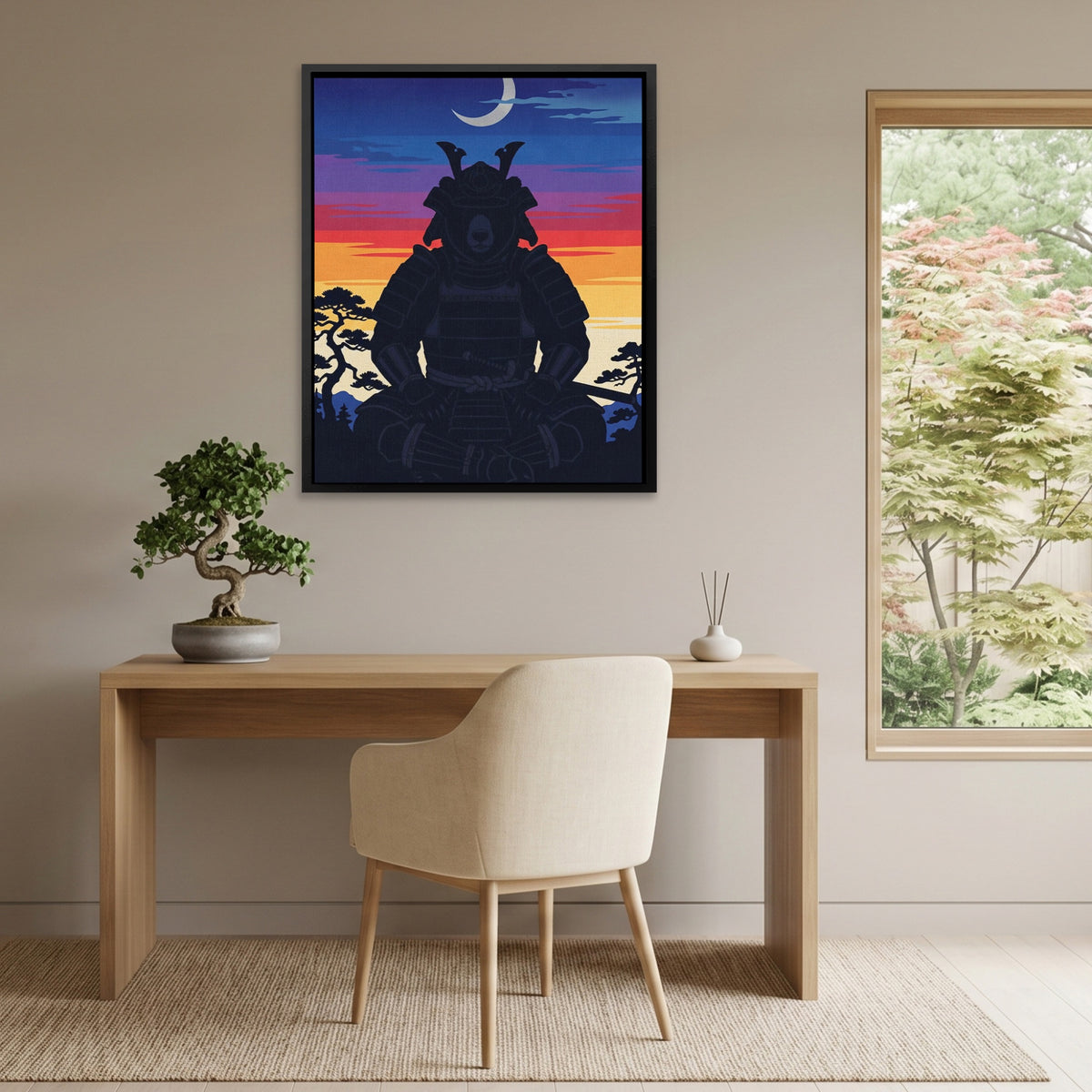 Bear Samurai Sunset — Bear Samurai Sunset Japan Style Port 112
