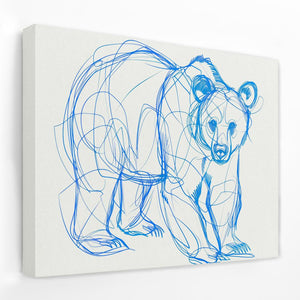 Bear Scribbles - Luxury Wall Art