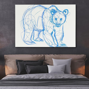 Bear Scribbles - Luxury Wall Art