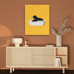 Bear Tub Surprise - Luxury Wall Art