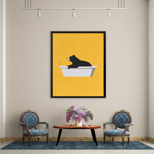 Bear Tub Surprise - Luxury Wall Art