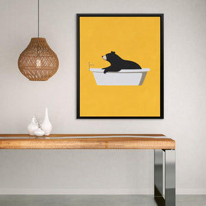 Bear Tub Surprise - Luxury Wall Art