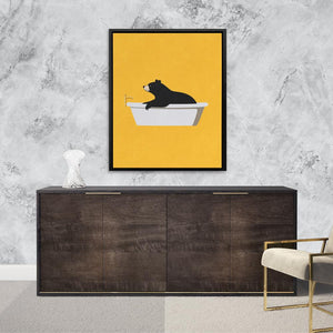 Bear Tub Surprise - Luxury Wall Art