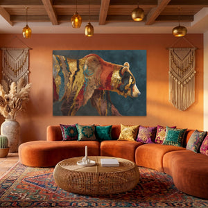 Bear Warm Mosaic - Luxury Wall Art