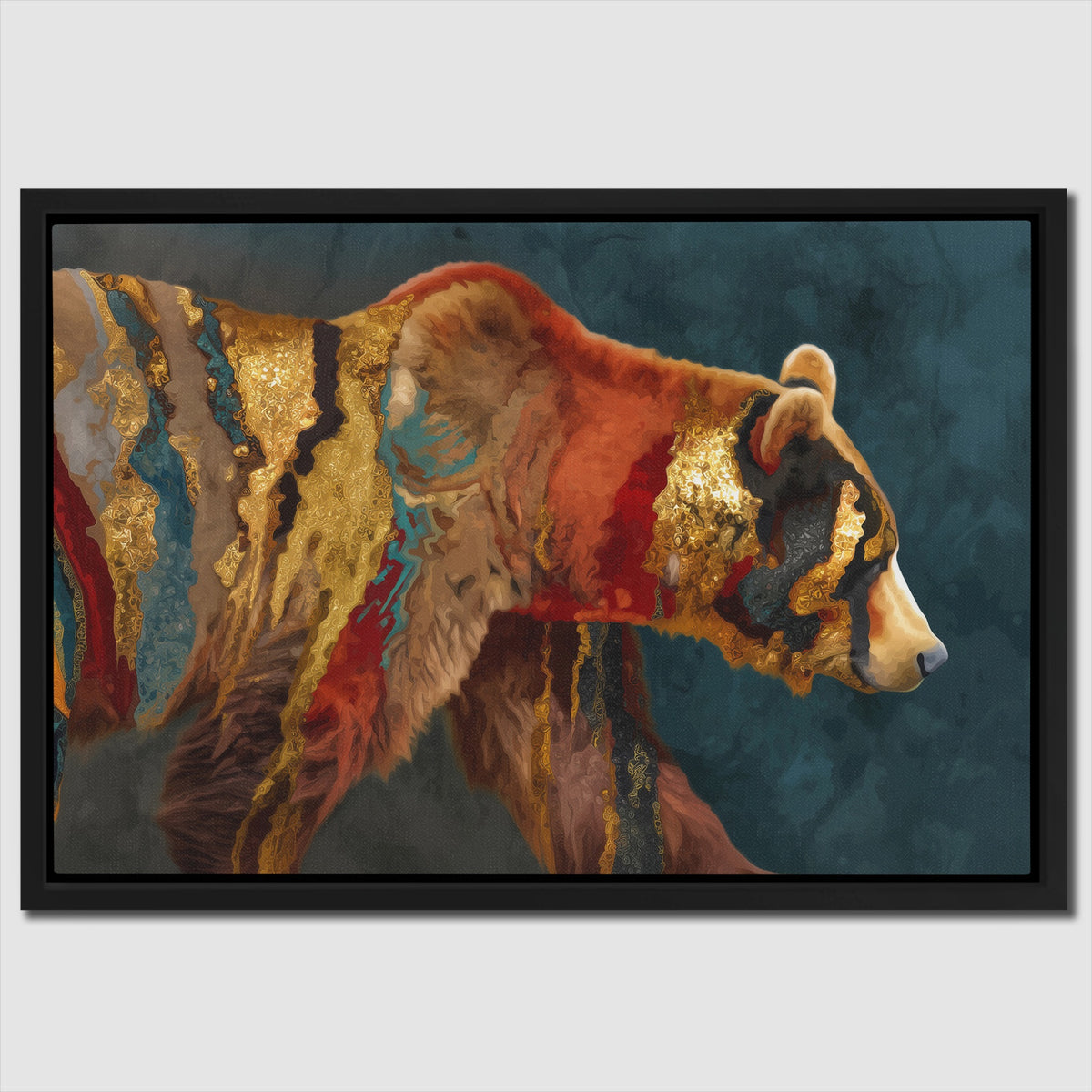 Bear Warm Mosaic — Bear Warm Mosaic Close Up Landscape 122