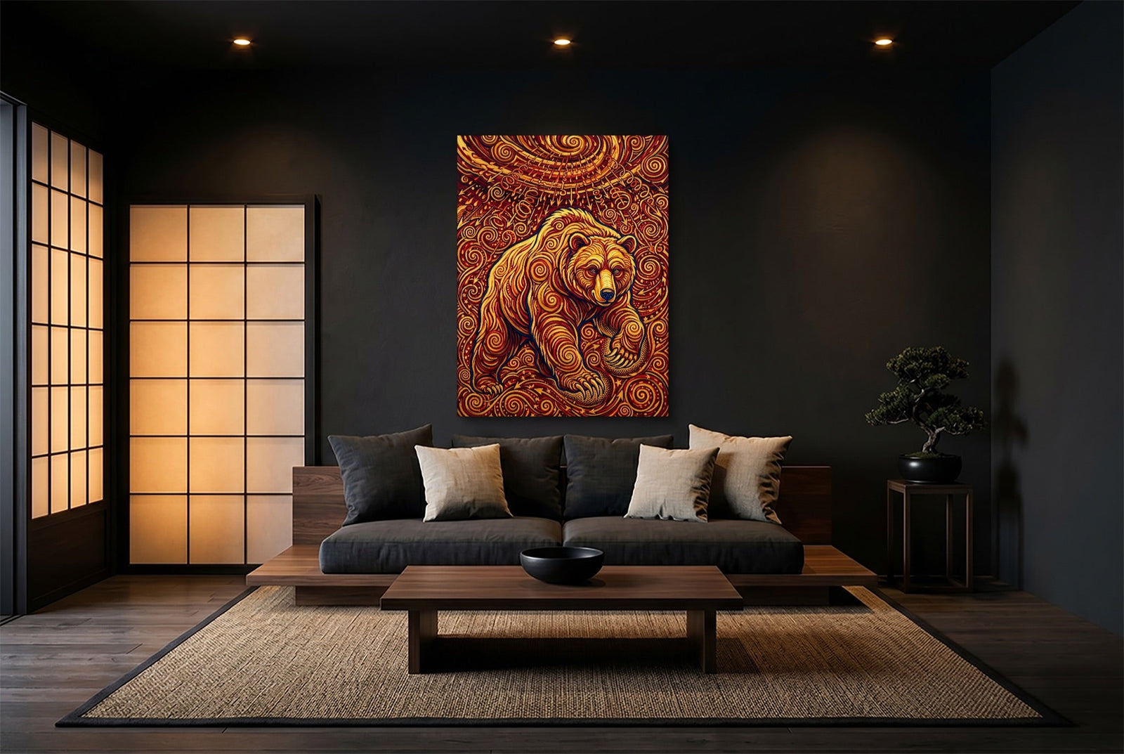 Bear Winding Path - Luxury Wall Art