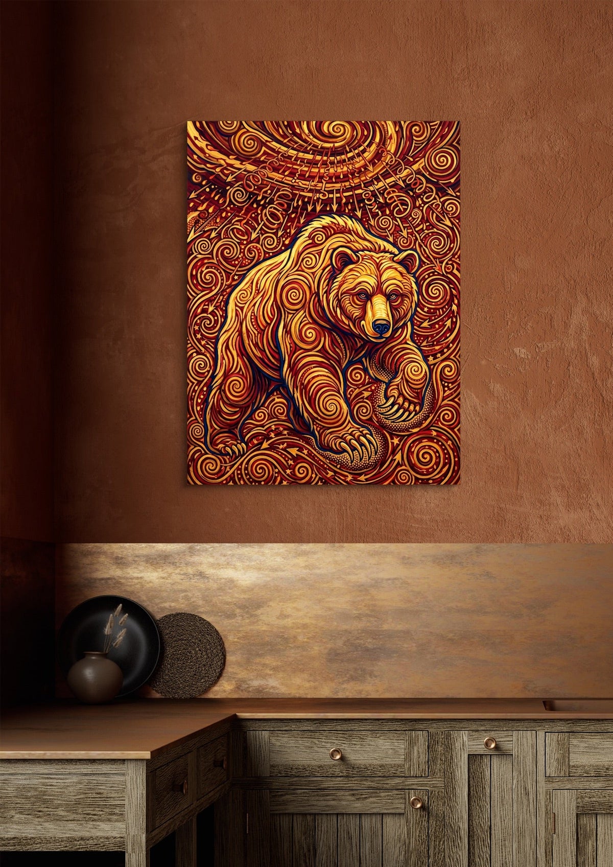 Bear Winding Path - Luxury Wall Art