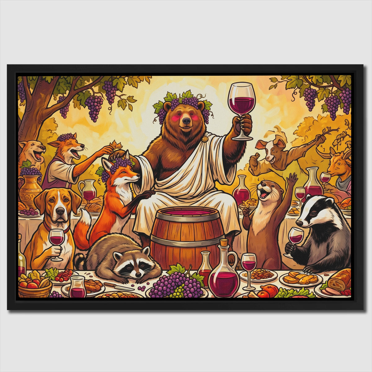 Bear Wine Toast — Bear Wine Toast Close Up Landscape 123