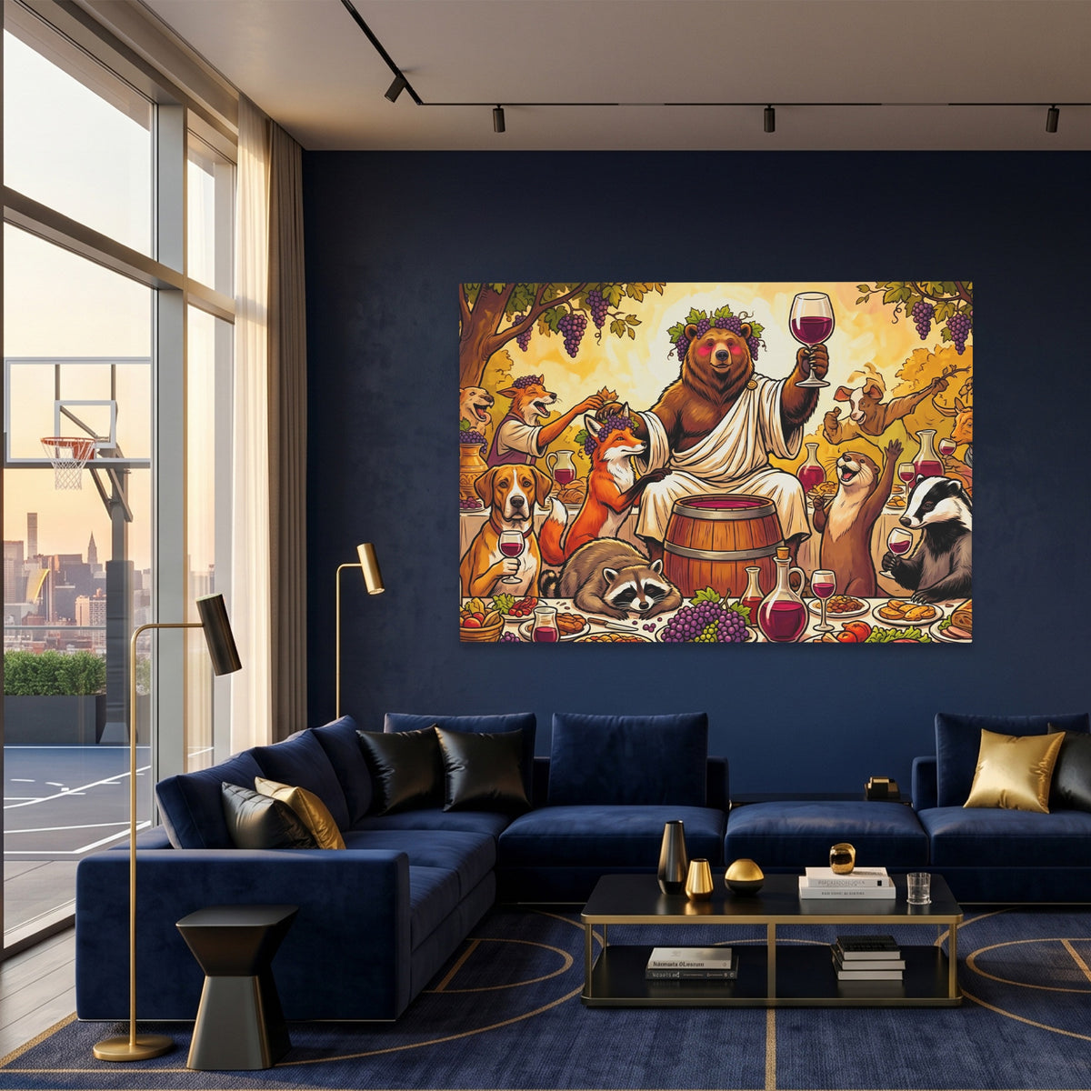 Bear Wine Toast — Bear Wine Toast Basketball Room Land 33