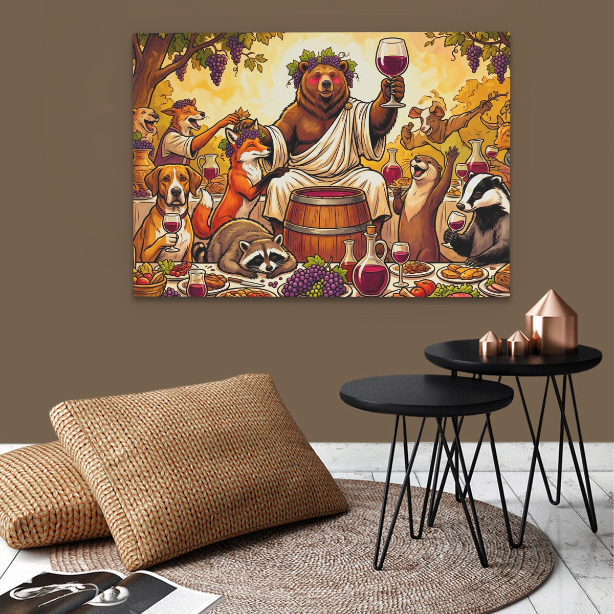 Bear Wine Toast — Bear Wine Toast brown wallroom 267