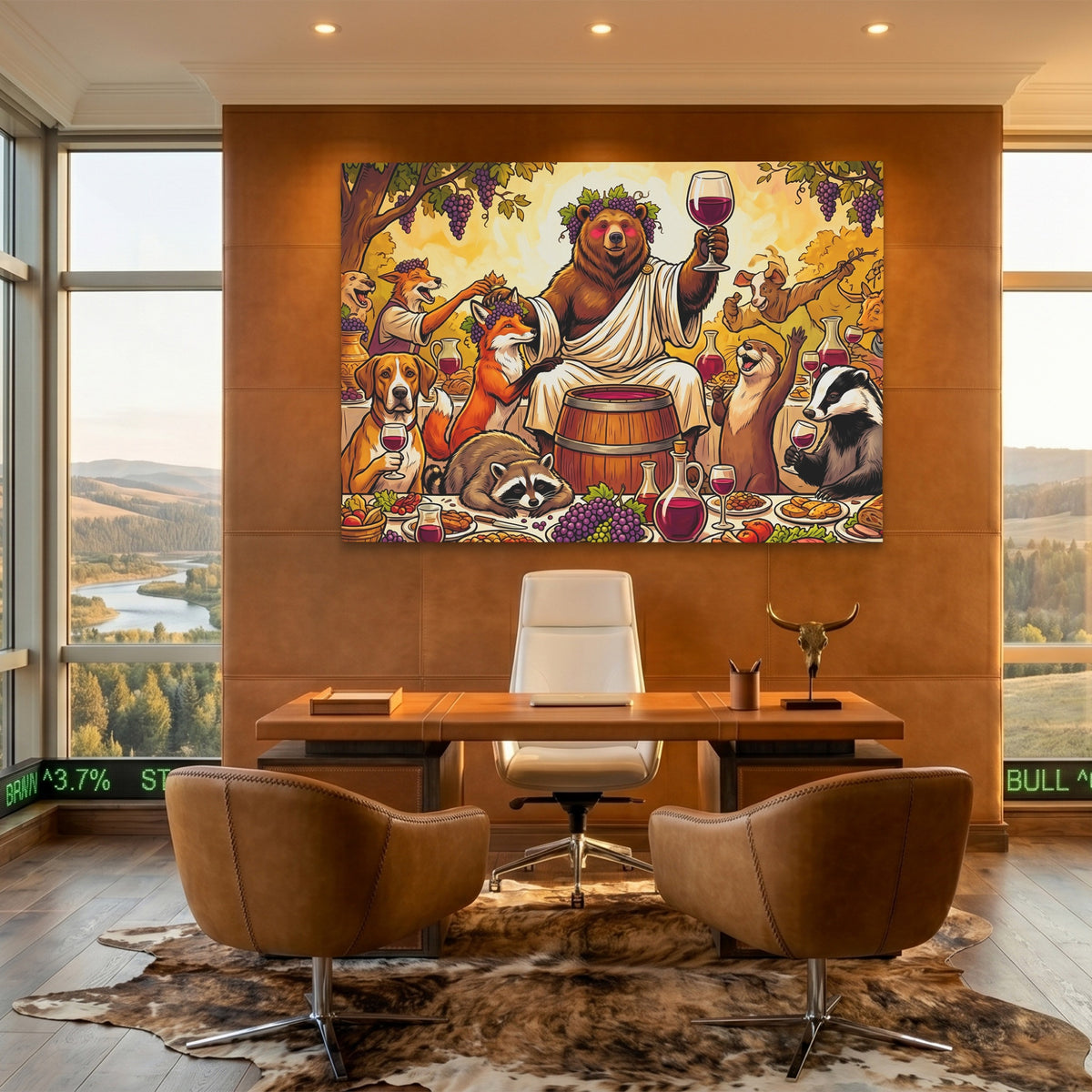 Bear Wine Toast — Bear Wine Toast Bullish Ranch Land 105