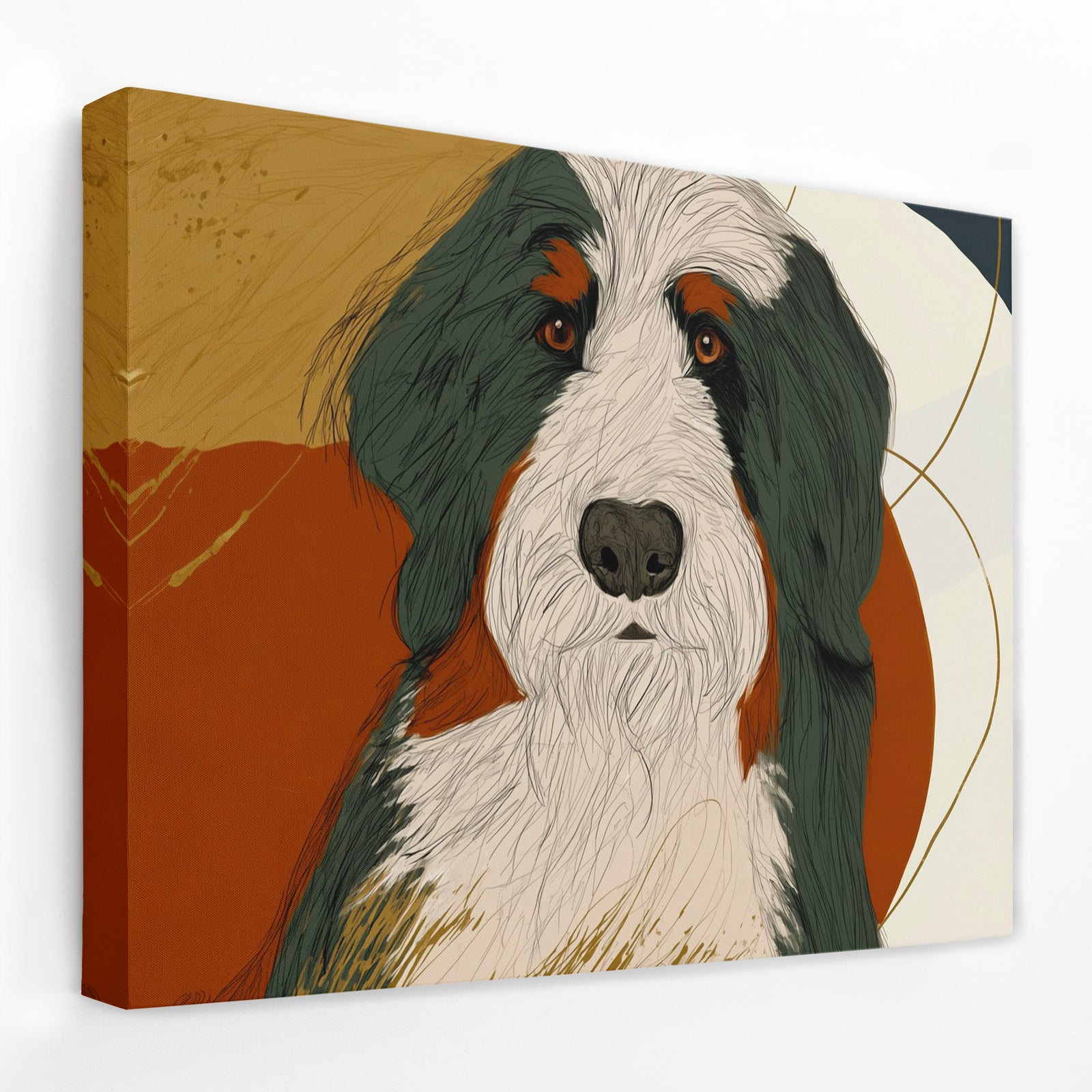 Bearded Collie Warmth - Luxury Wall Art