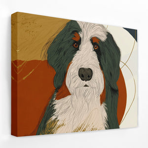 Bearded Collie Warmth - Luxury Wall Art