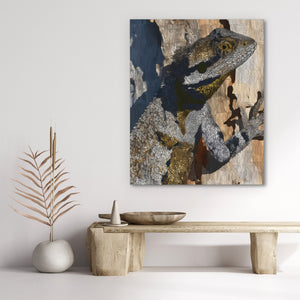 Bearded Dragon Camoflauging - Luxury Wall Art