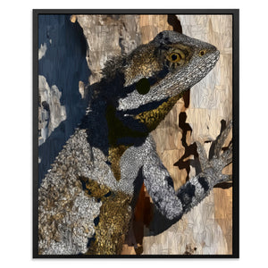 Bearded Dragon Camoflauging - Luxury Wall Art