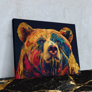Bears Autumn Fire - Luxury Wall Art