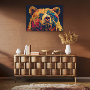 Bears Autumn Fire - Luxury Wall Art