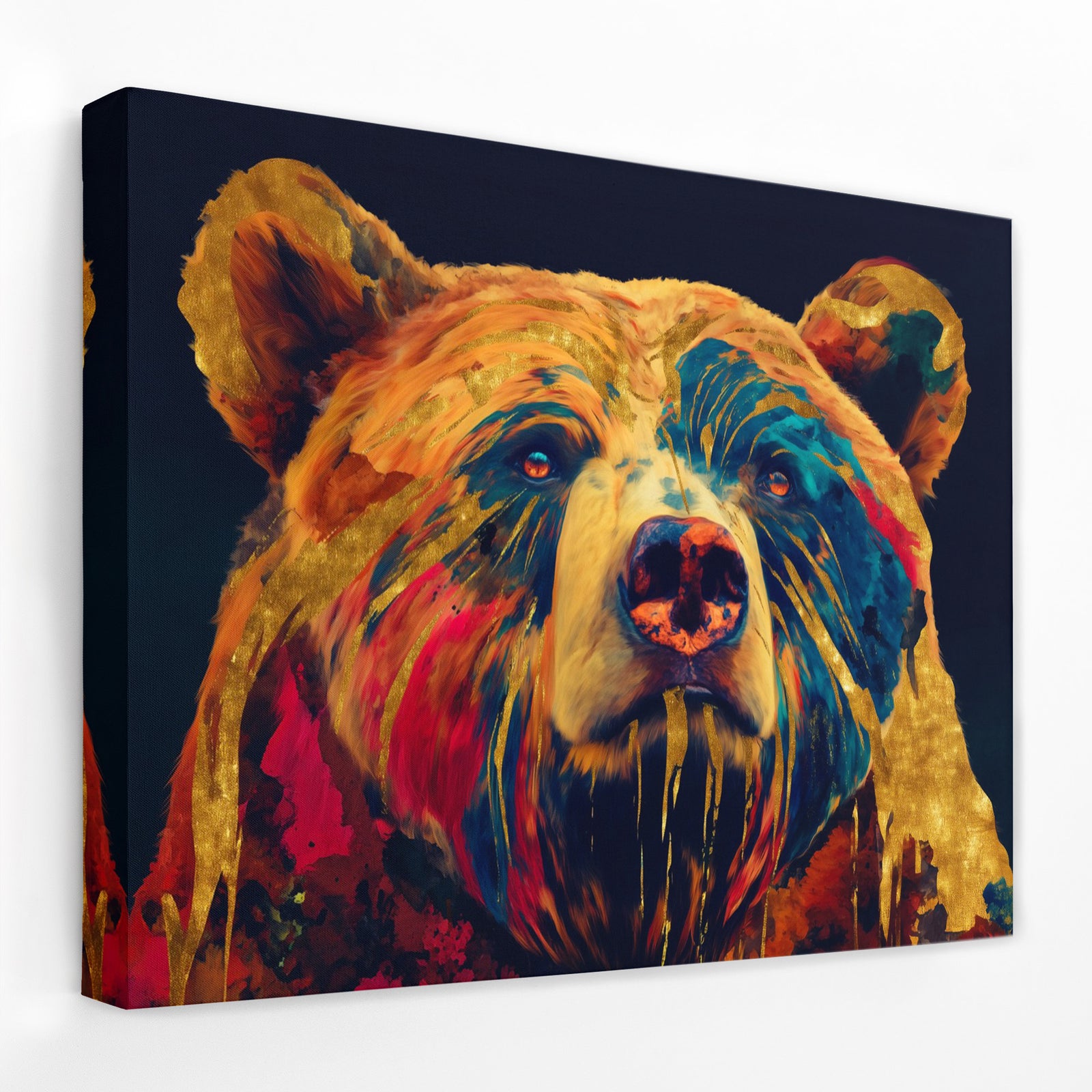 Bears Autumn Fire - Luxury Wall Art